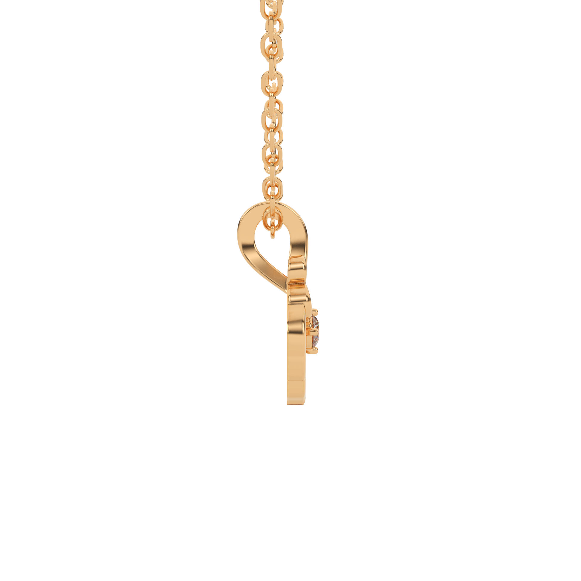 14 Kt Yellow Gold Diamond Charms & Pendants