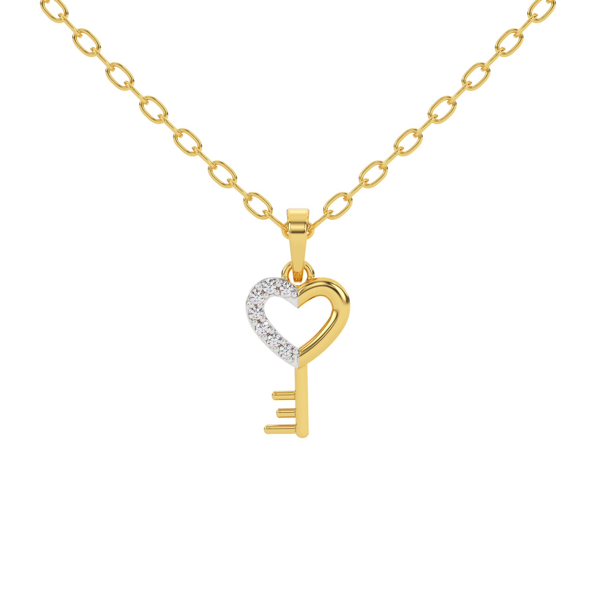 14 Kt Yellow Gold Diamond Charms & Pendants