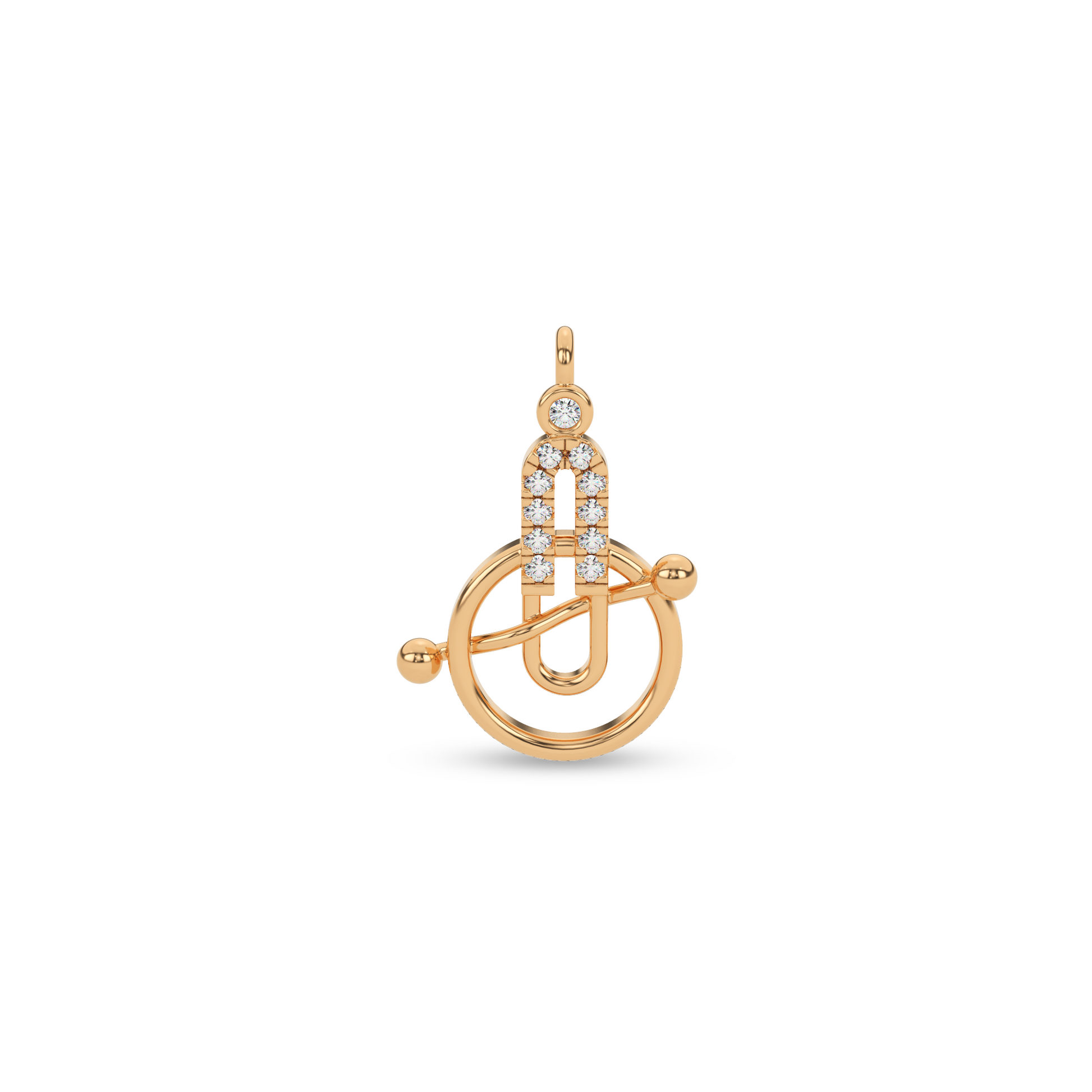 14 Kt Yellow Gold Diamond Charms & Pendants