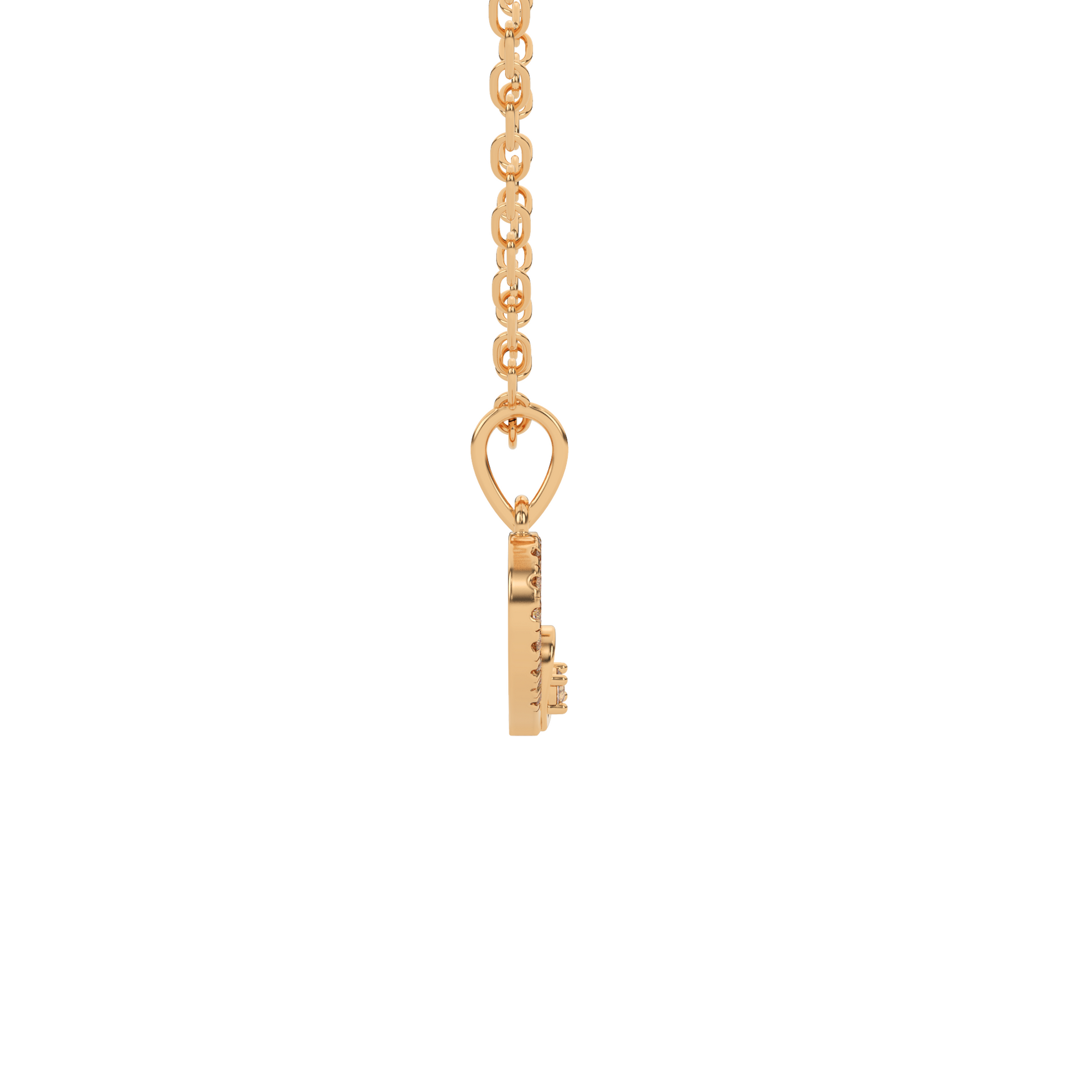 14 Kt Yellow Gold Diamond Charms & Pendants
