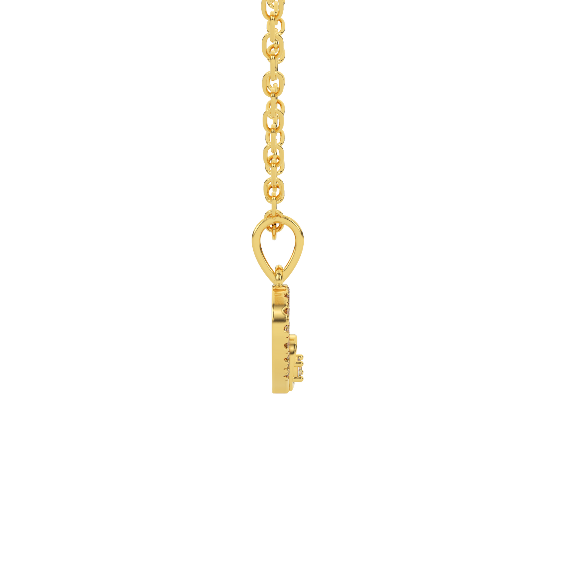 14 Kt Yellow Gold Diamond Charms & Pendants