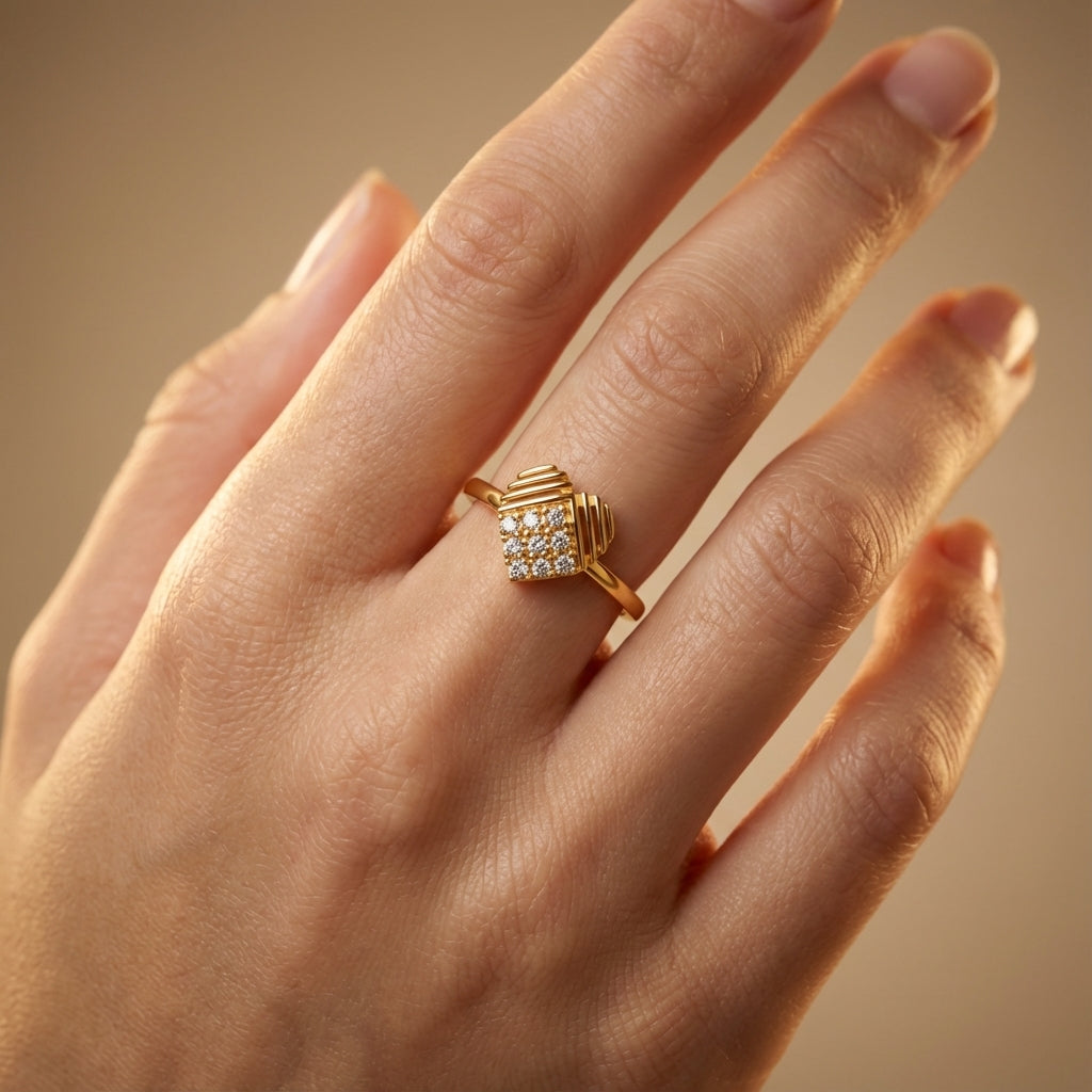 Couple’s Heart Diamond Ring