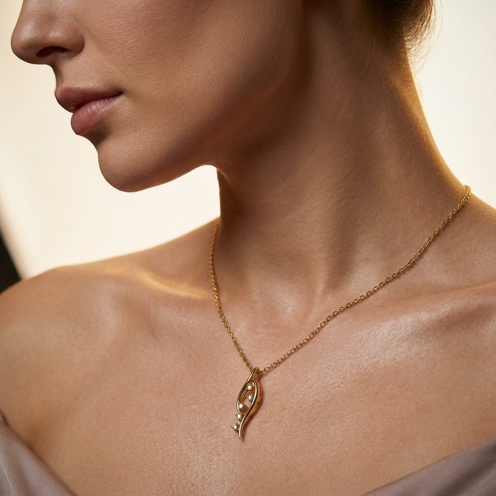 Delicate Daisy Diamond Pendant