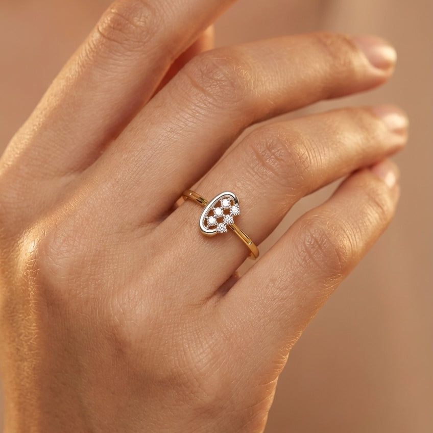 Diamond Infinity Glow Ring