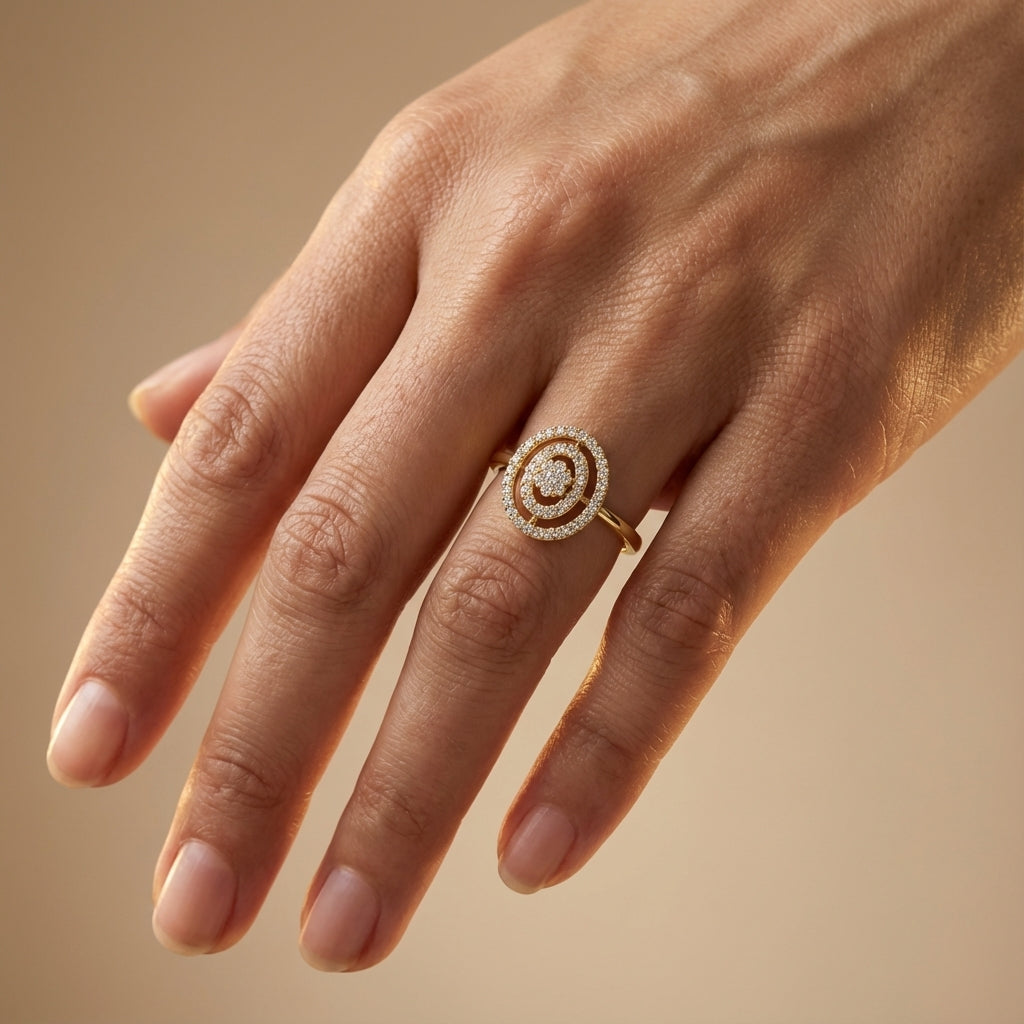 Divinity Gold Diamond Ring