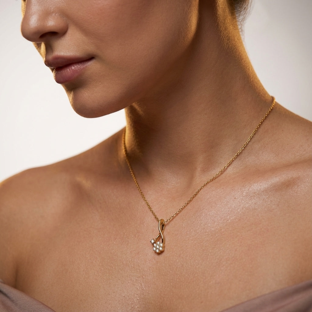 Floral Delight Diamond Pendant