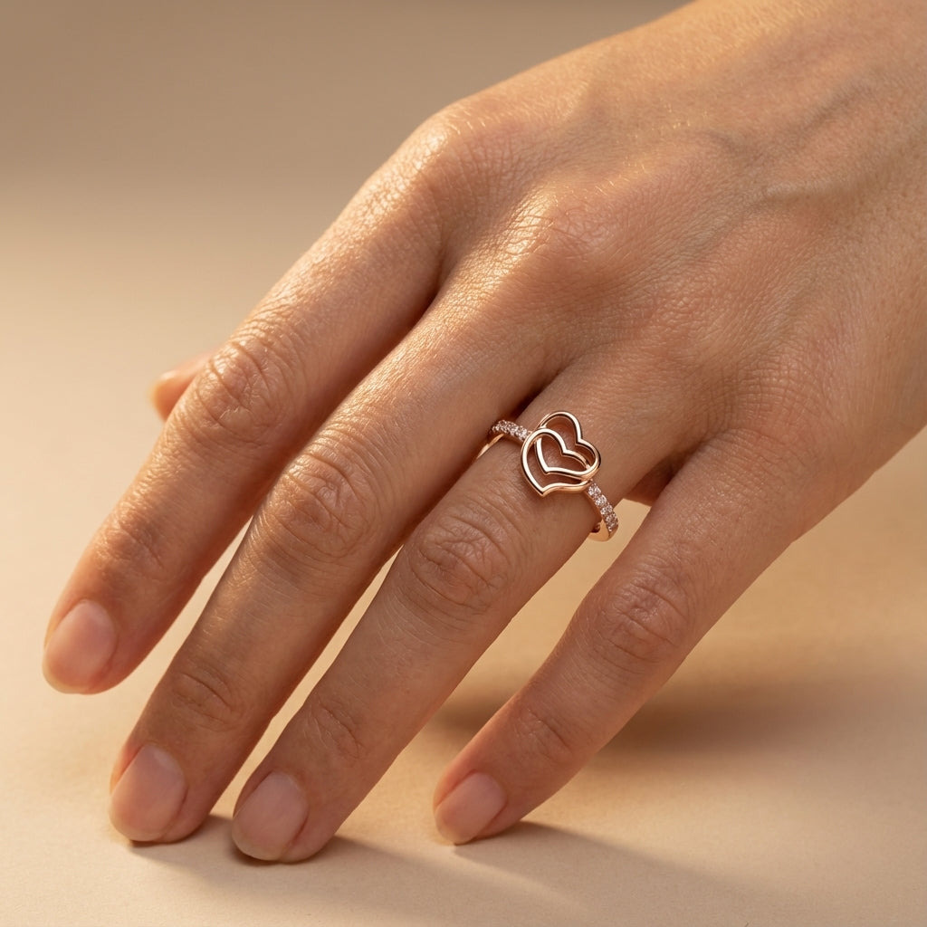 Heartful Harmony  Diamond Ring