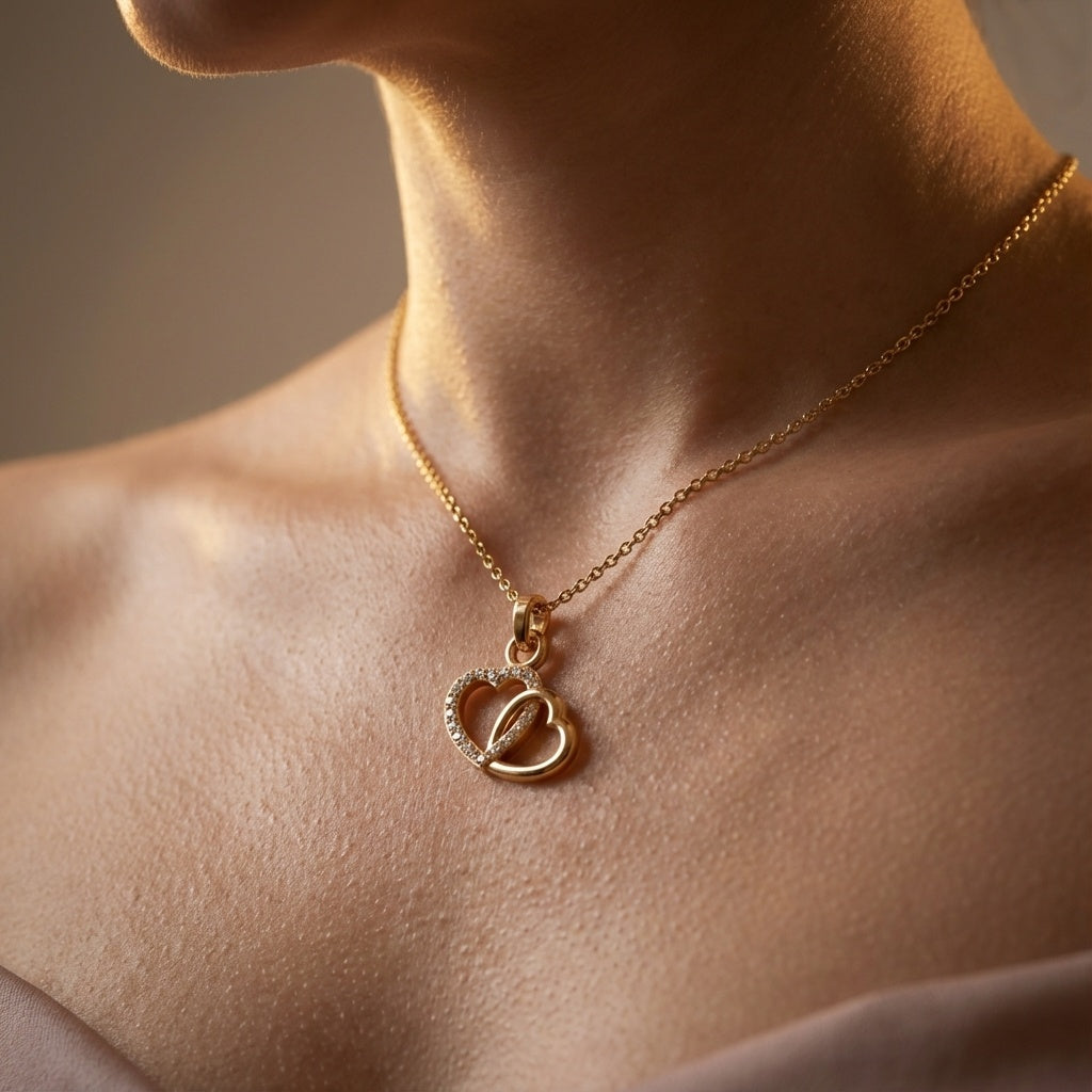 Infinity Heart Diamond Pendant