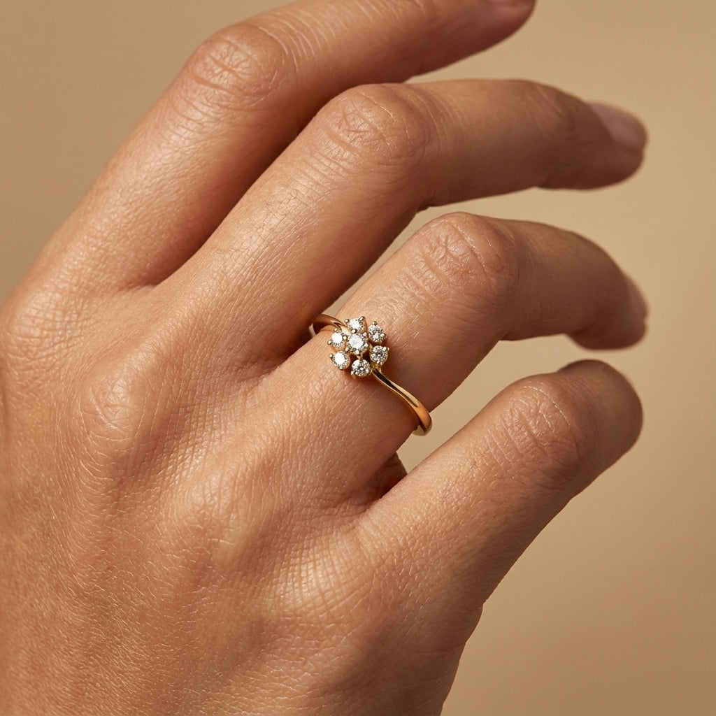 Magnolia Blossom Diamond Ring