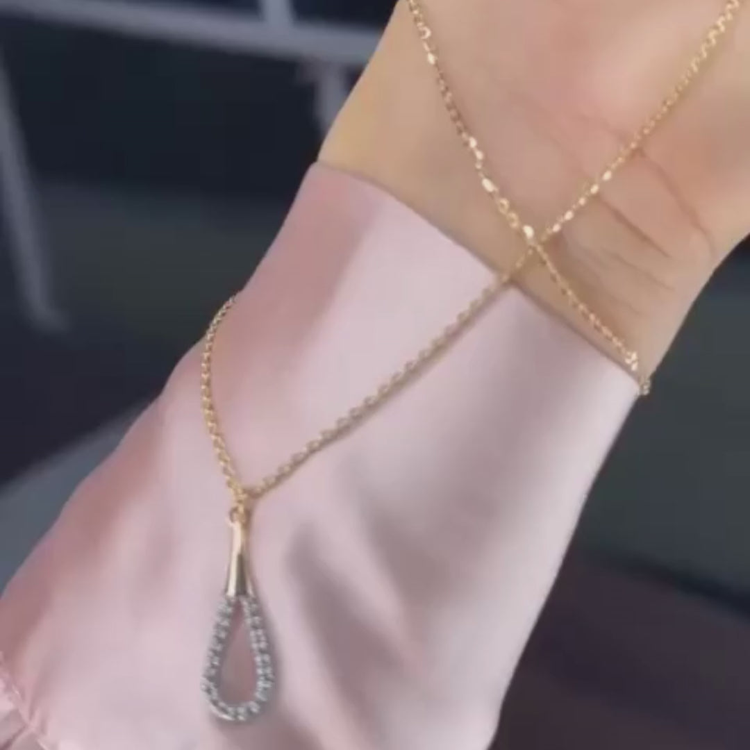 18 Kt Rose Gold Diamond Necklaces