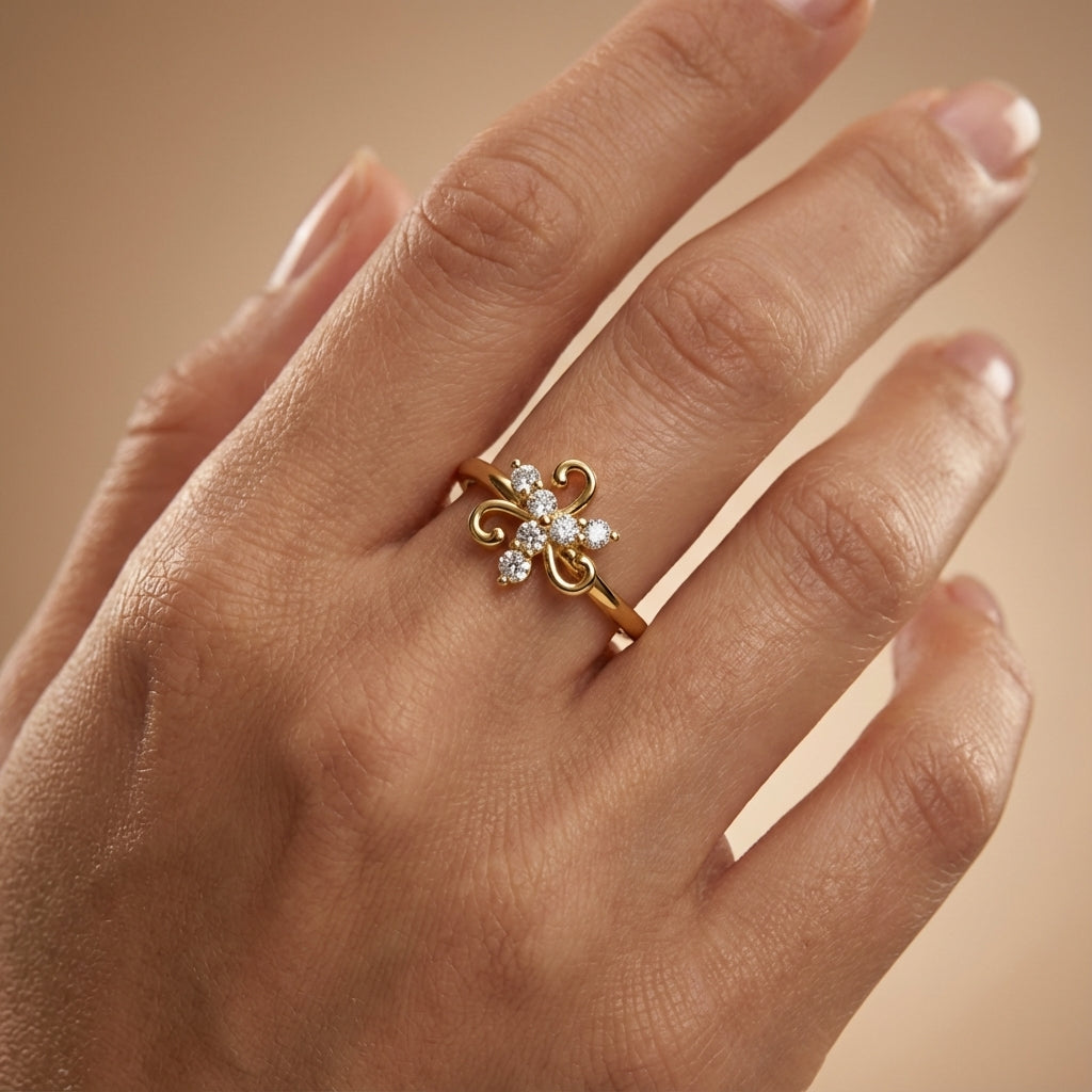 Shimmering Serenity Diamond Ring