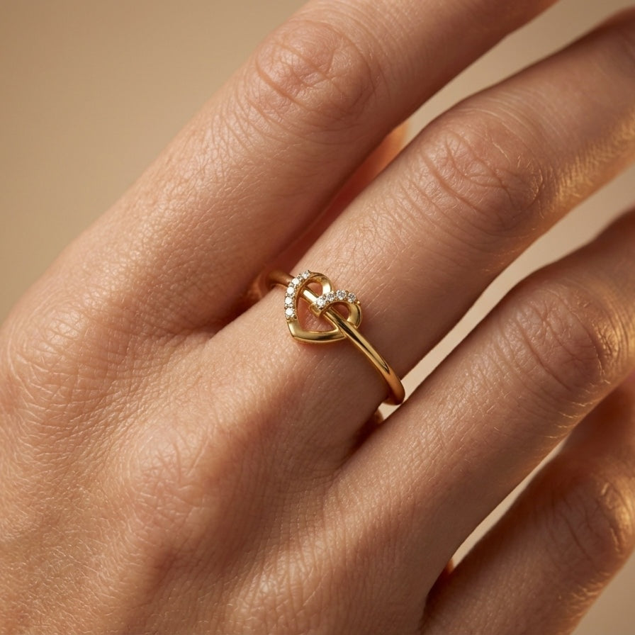 Starlit Dreams Diamond Band ring on model hand close-up – studio jewellery photography | Prash Jewellery