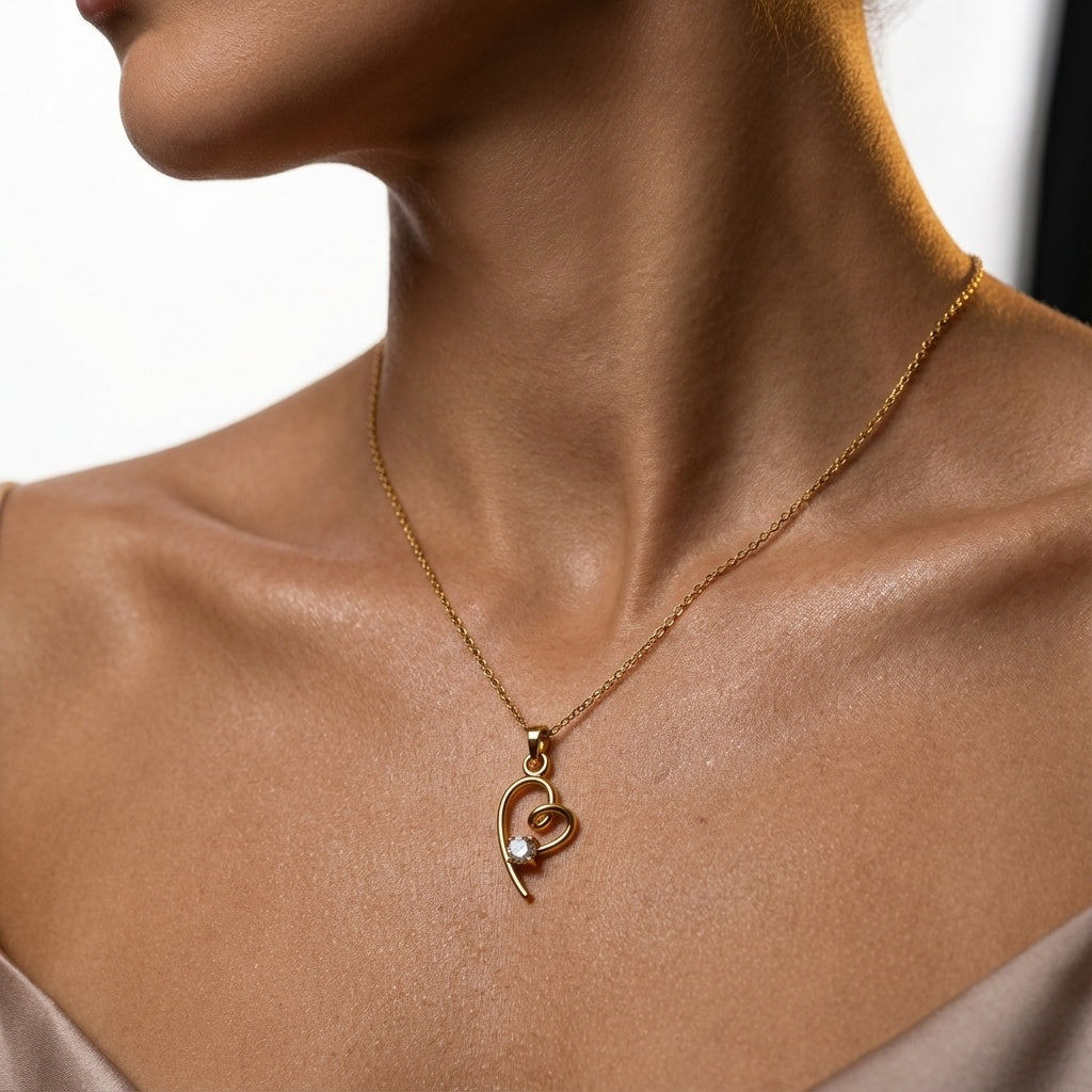 Stunning Heart Diamond Pendant