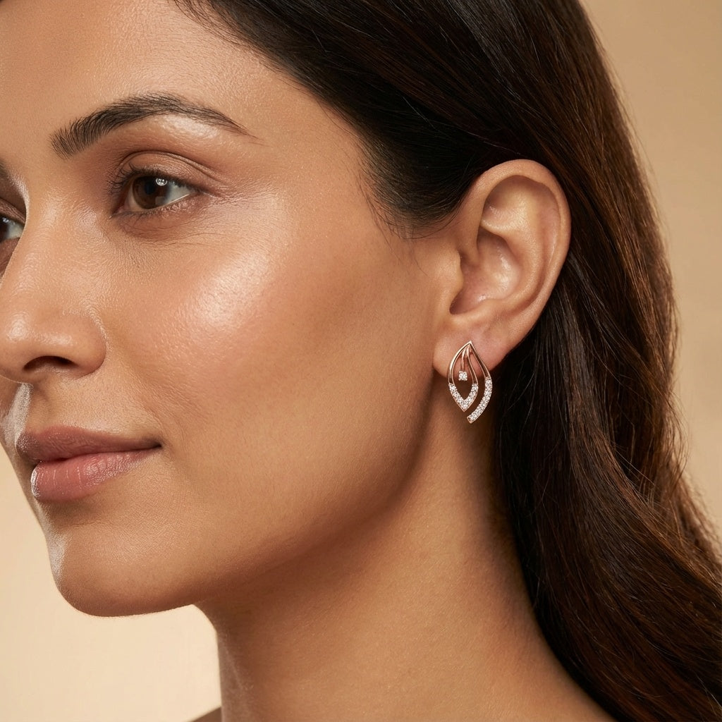 Trendy Elegance Diamond Earring