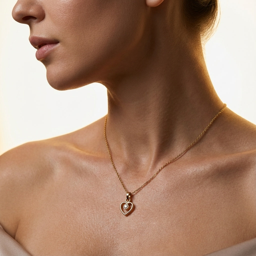 Unique Heart Diamond Pendant