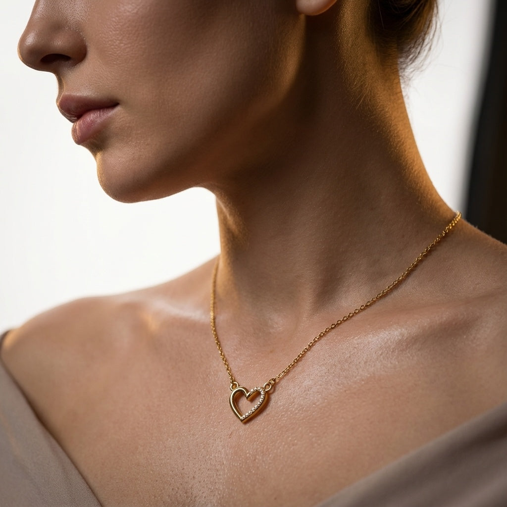 Valentine’s Day Heart Diamond Pendant