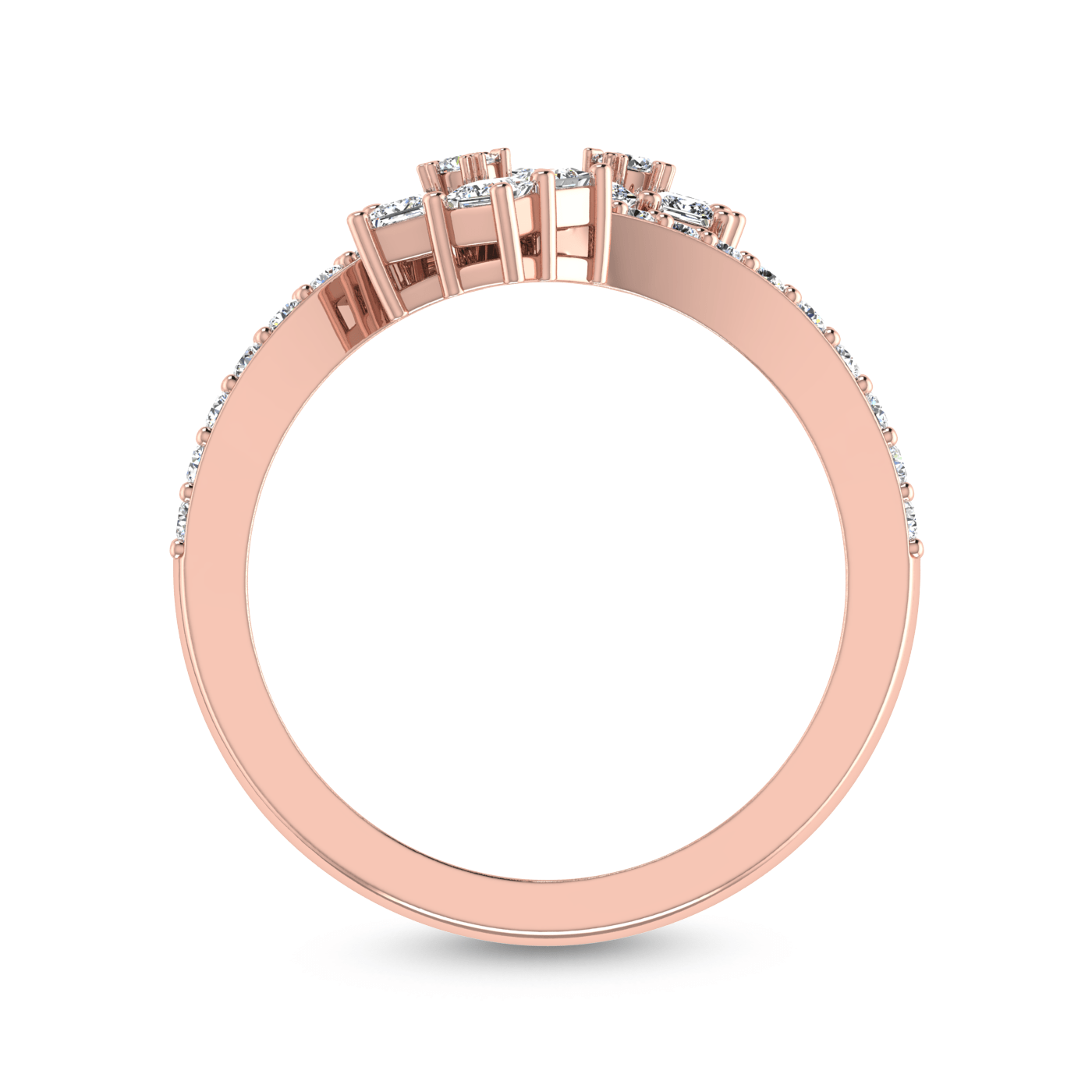 14 Kt Yellow Gold Diamond Ring