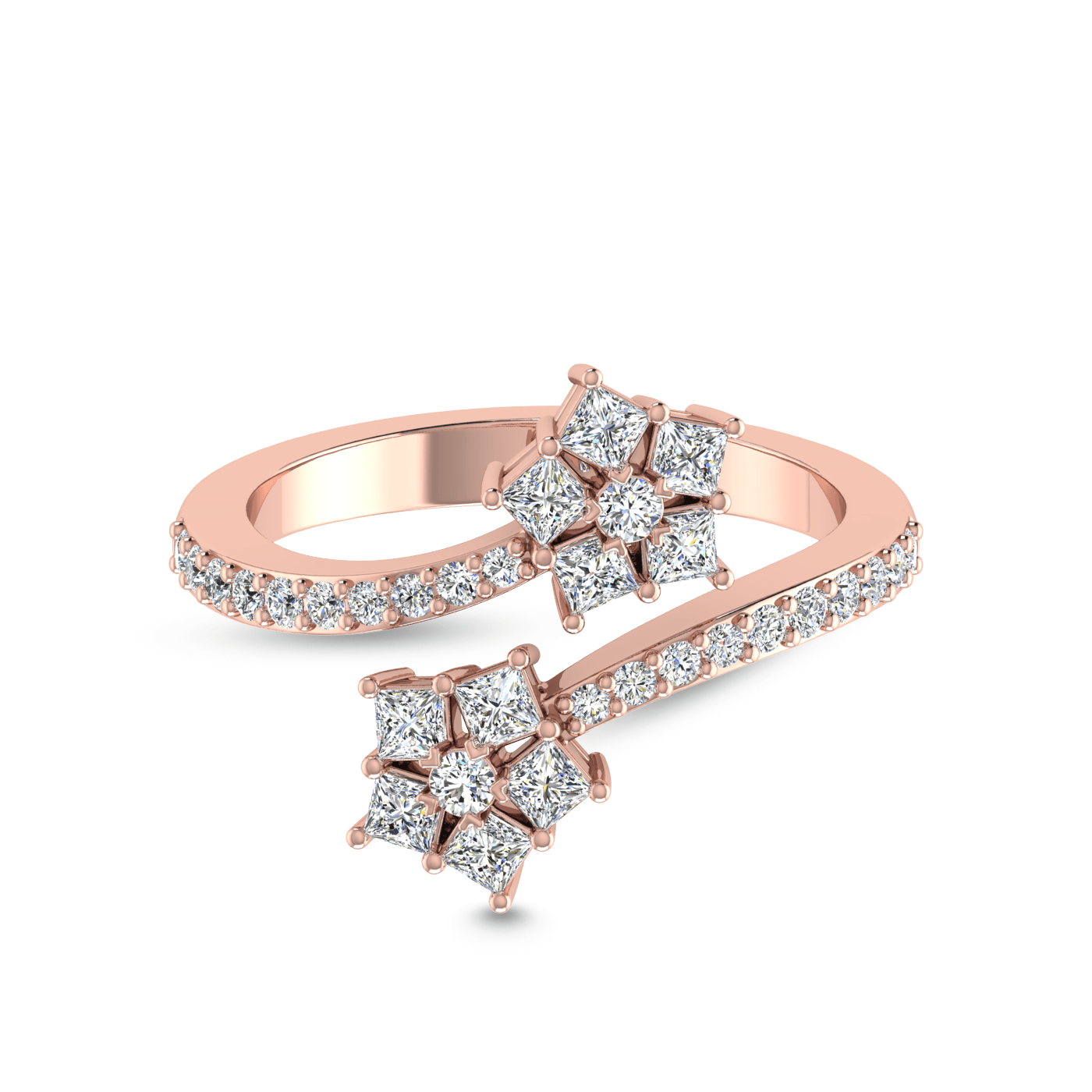 14 Kt Yellow Gold Diamond Ring