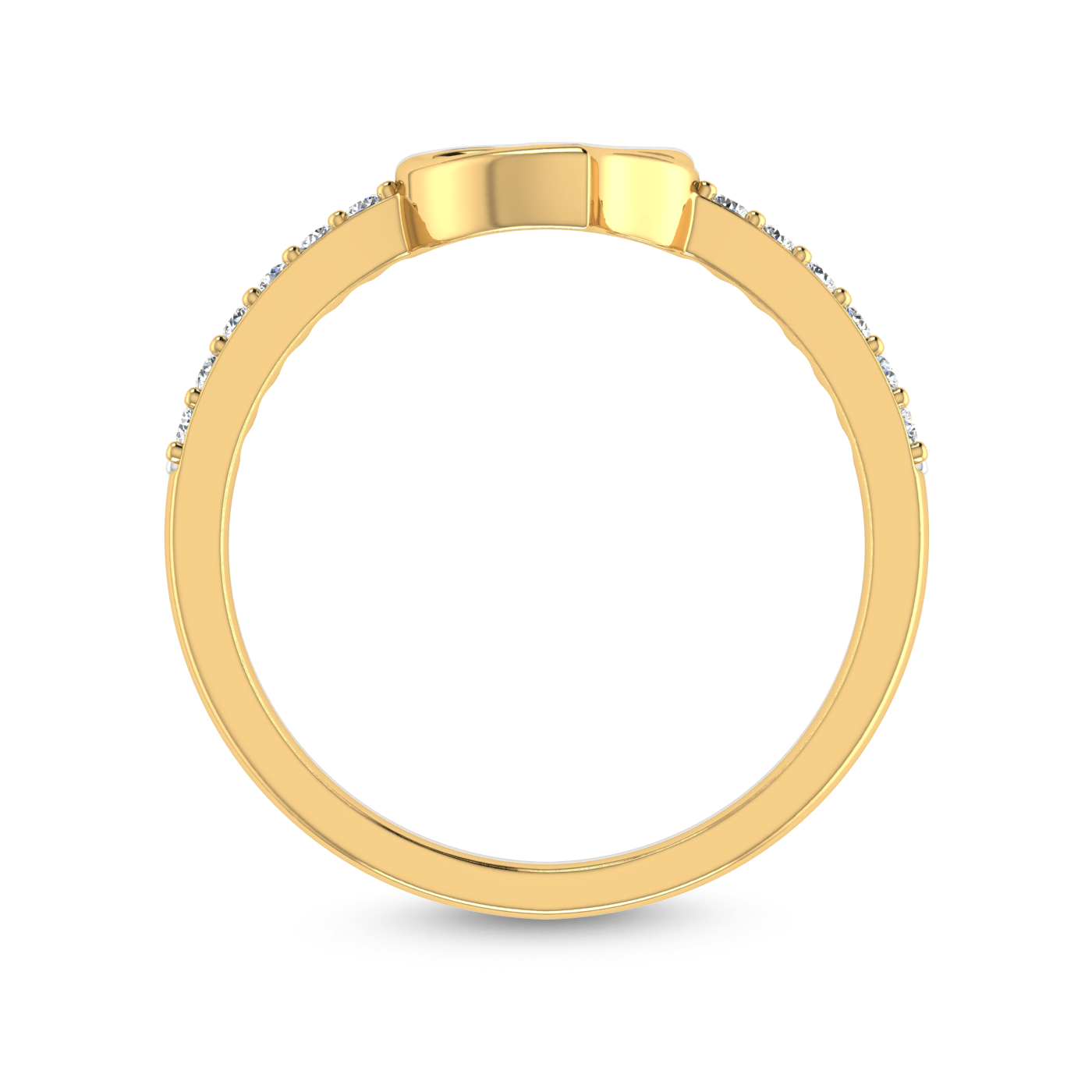 14 Kt Rose Gold Diamond Ring