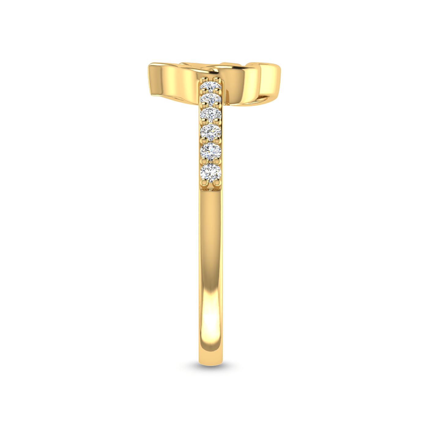 14 Kt Rose Gold Diamond Ring