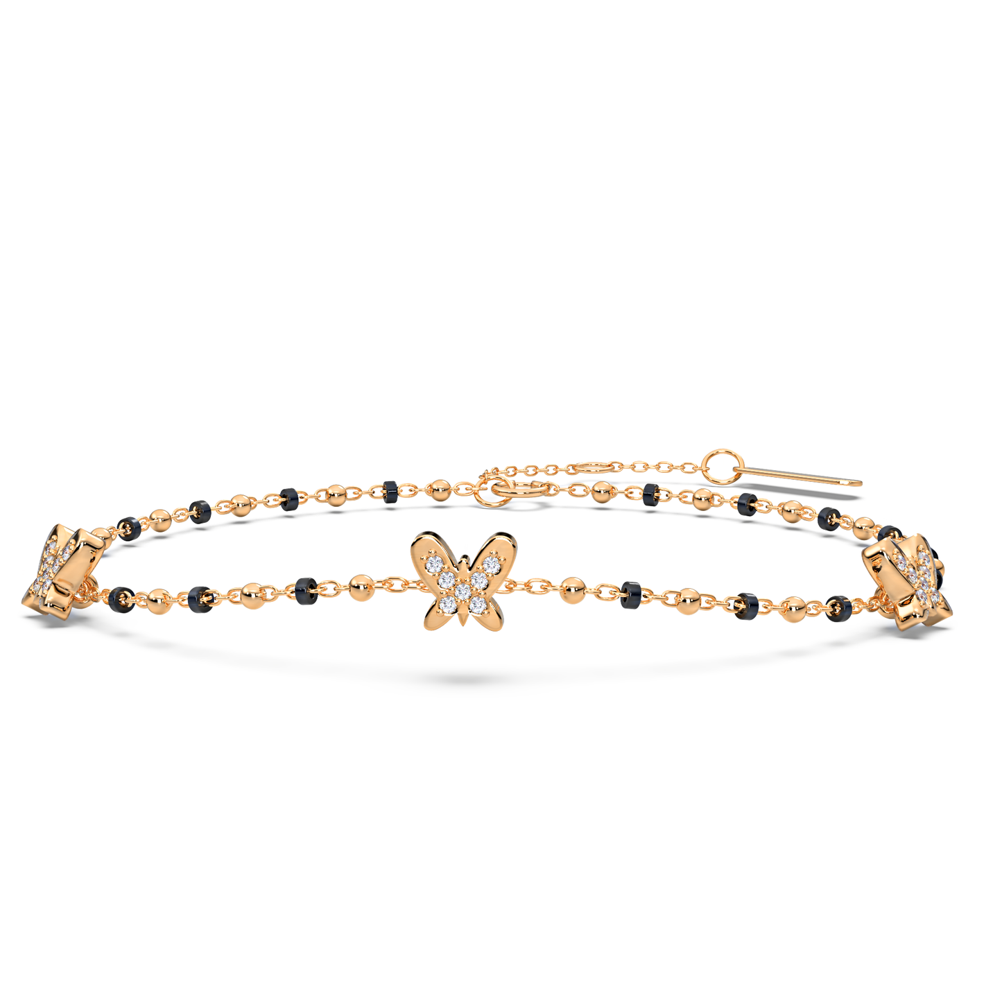 Cascade Butterfly Diamond Bracelet