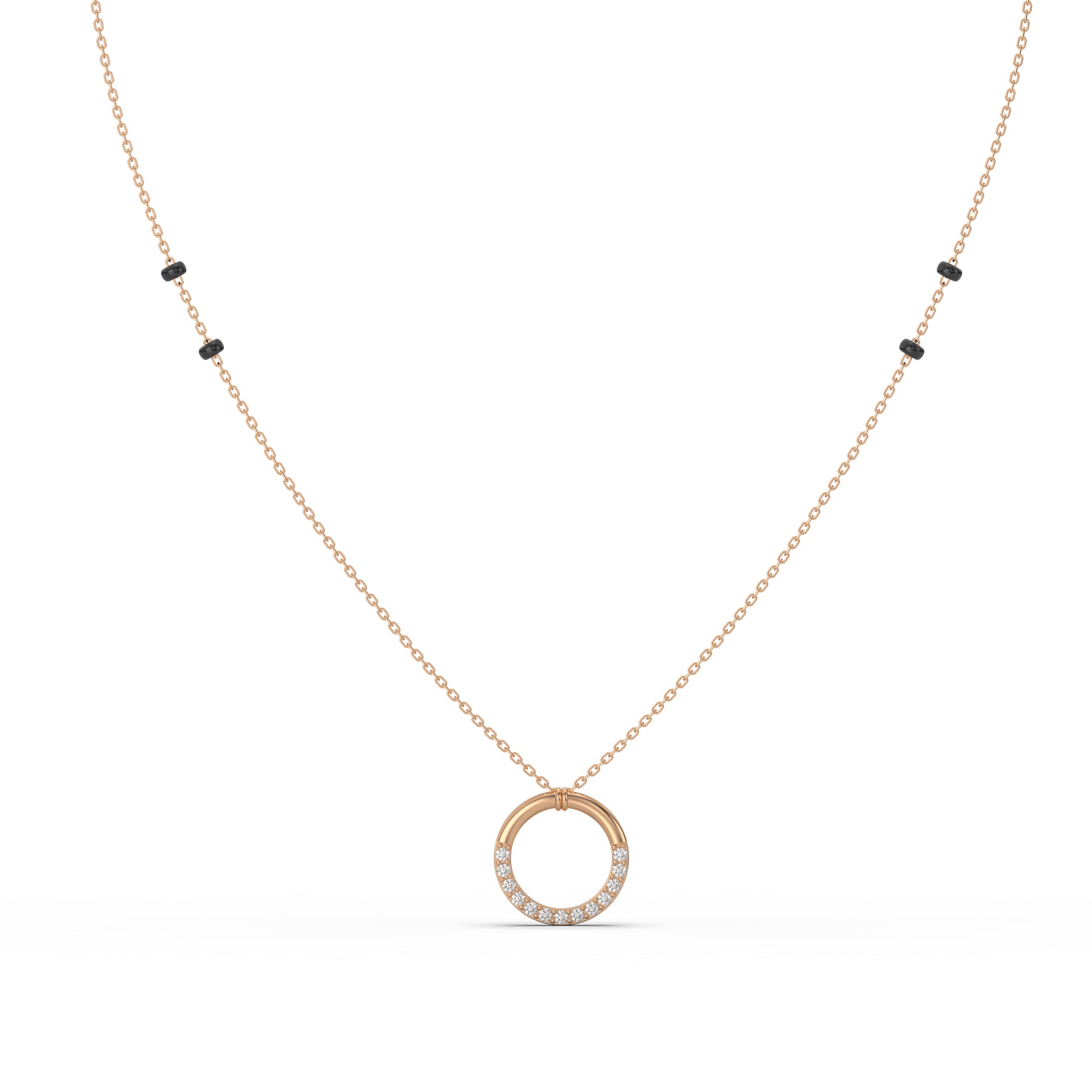 14 Kt Yellow Gold Diamond MANGLSUTRA