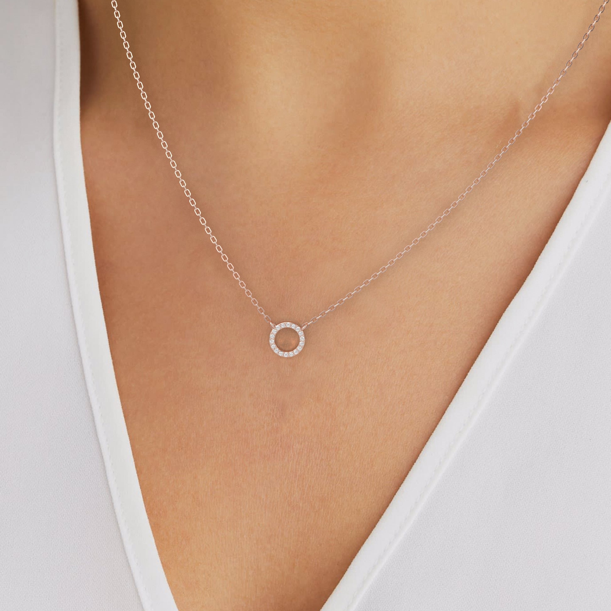 14 Kt Yellow Gold Diamond Necklaces