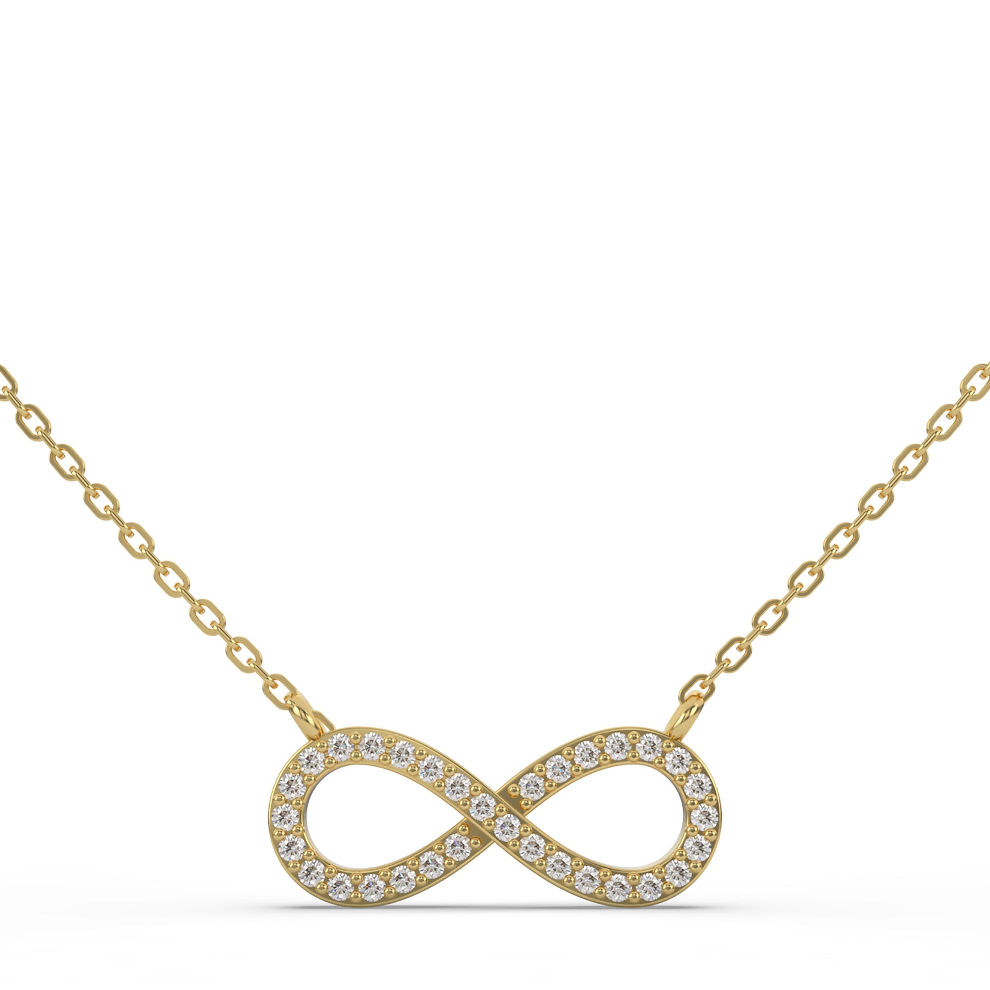 14 Kt Rose Gold Diamond Necklaces