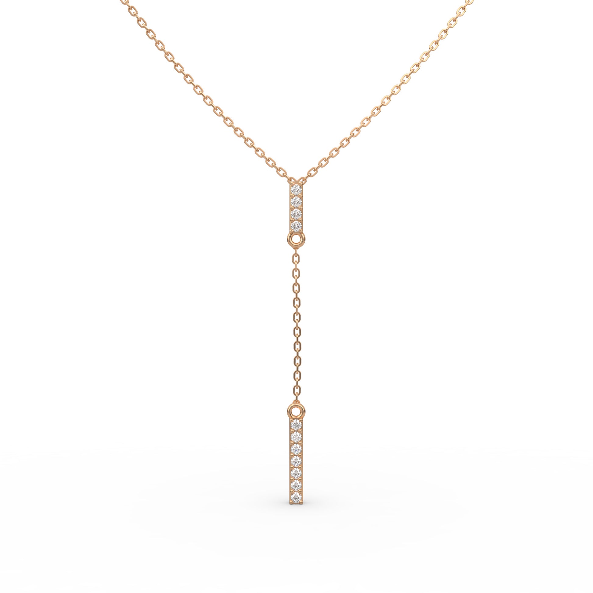 14 Kt Yellow Gold Diamond Necklaces