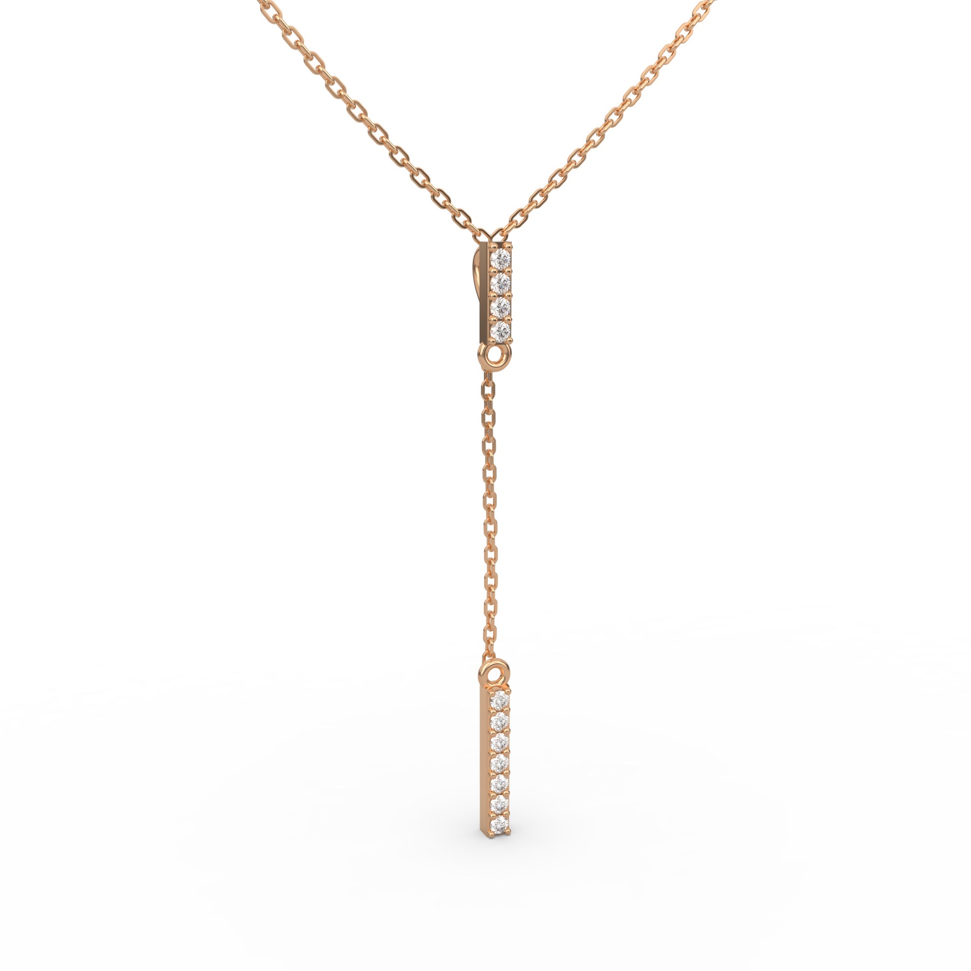 14 Kt Yellow Gold Diamond Necklaces