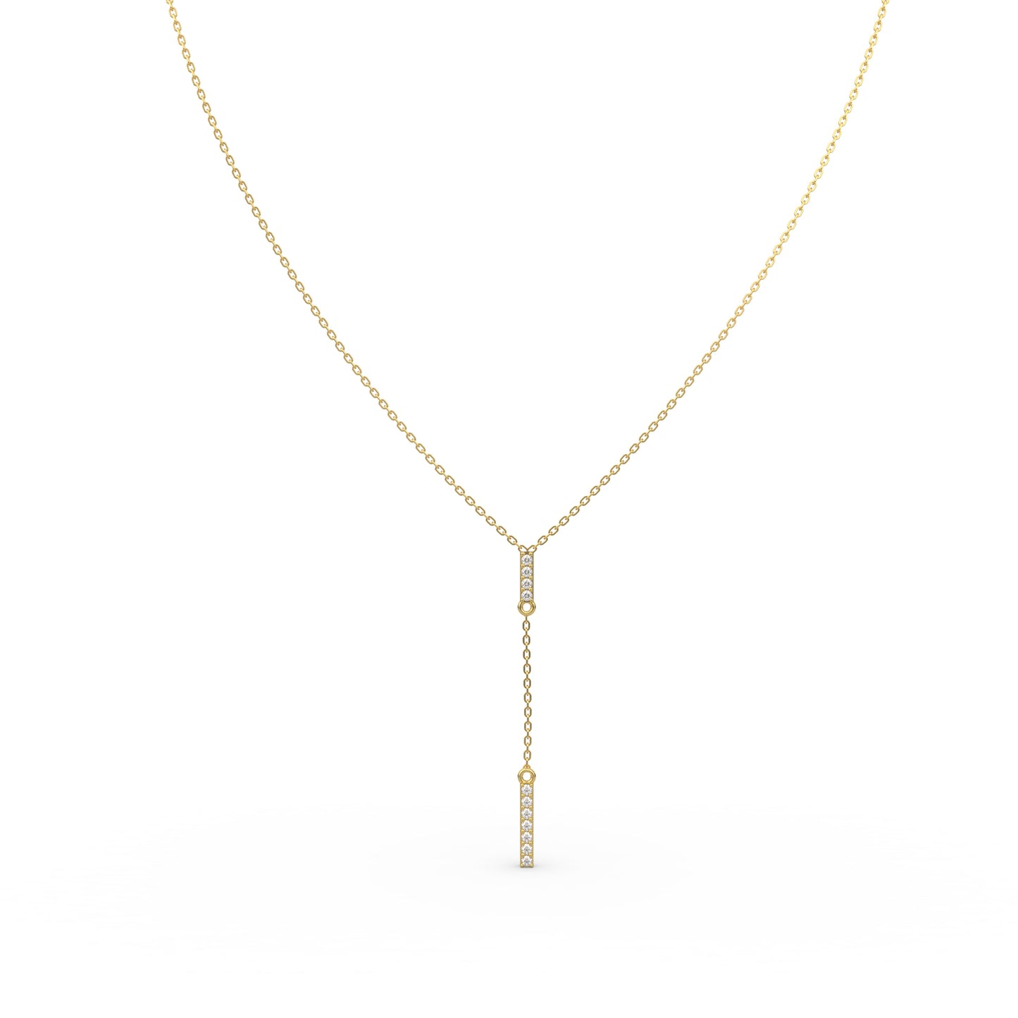 Vertical Bar Diamond Necklace