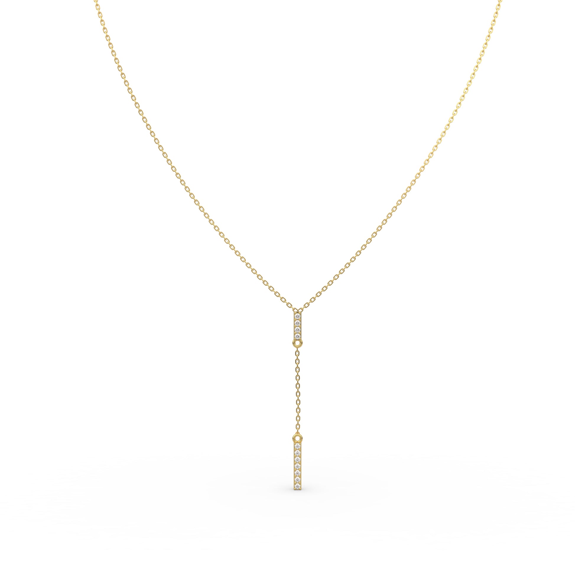 14 Kt Yellow Gold Diamond Necklaces