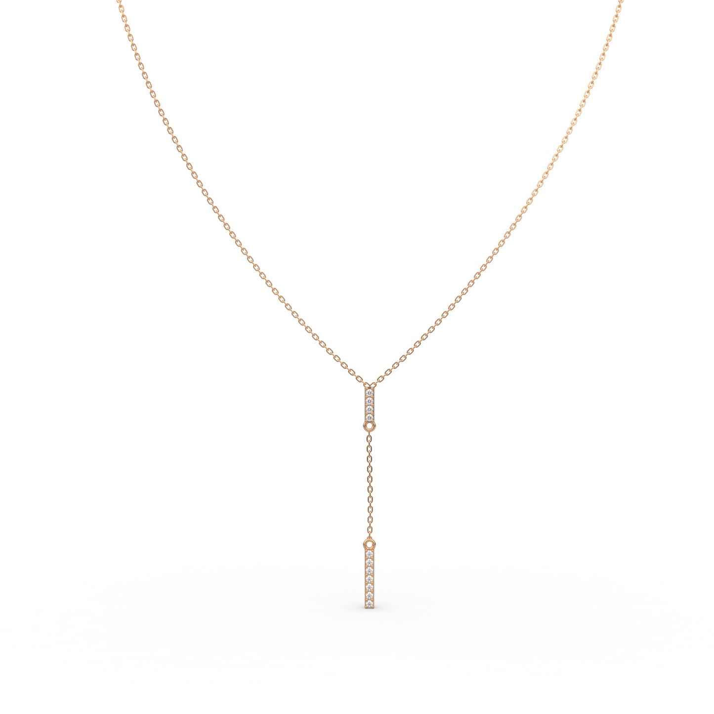 Vertical Bar Diamond Necklace