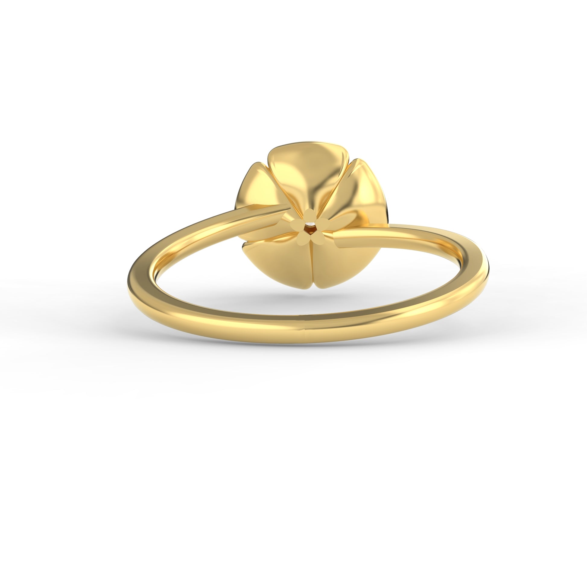 14 Kt Yellow Gold Diamond Ring