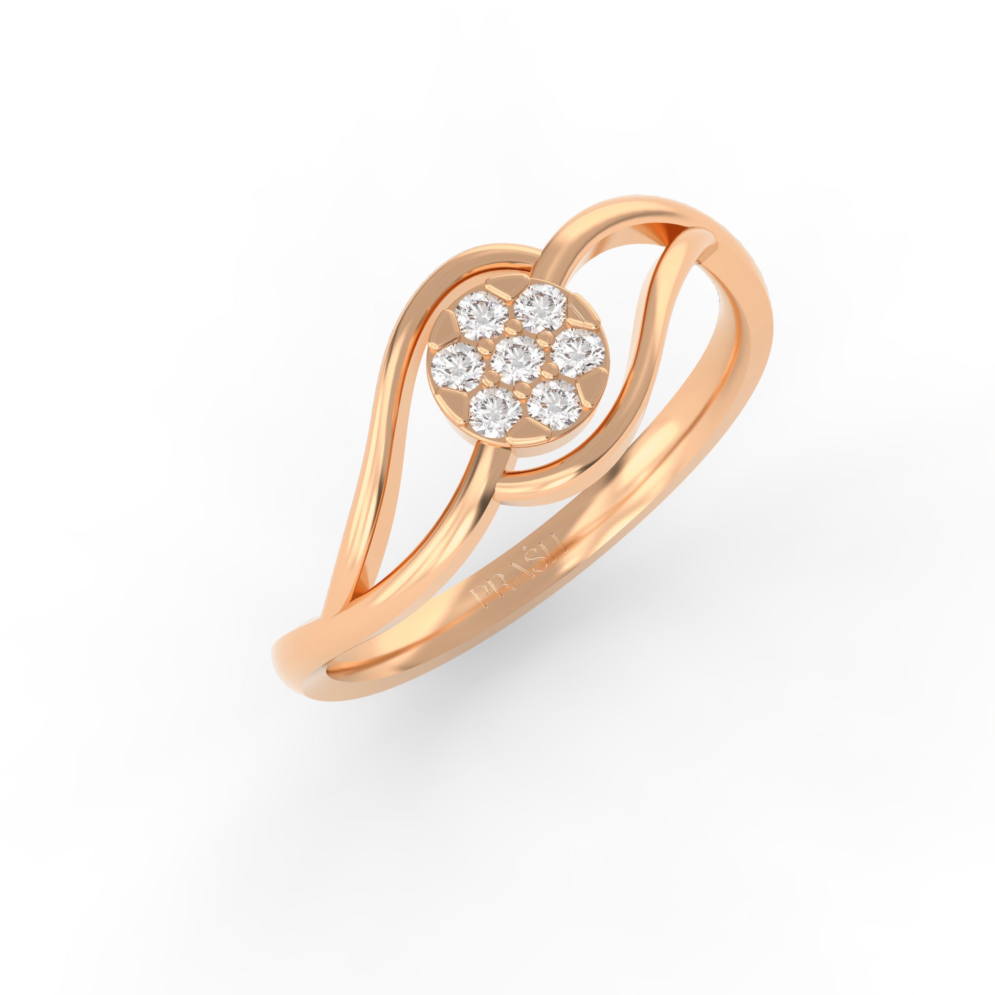 14 Kt Yellow Gold Diamond Ring