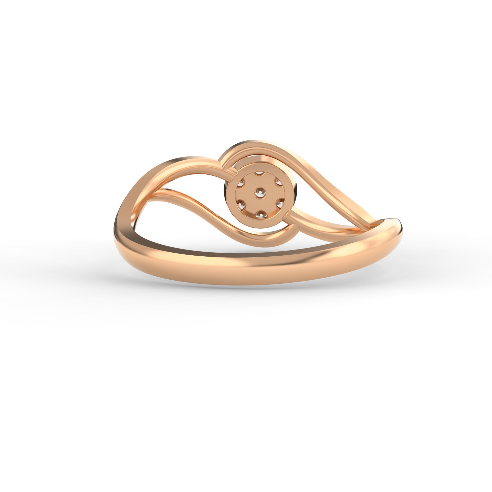 14 Kt Yellow Gold Diamond Ring