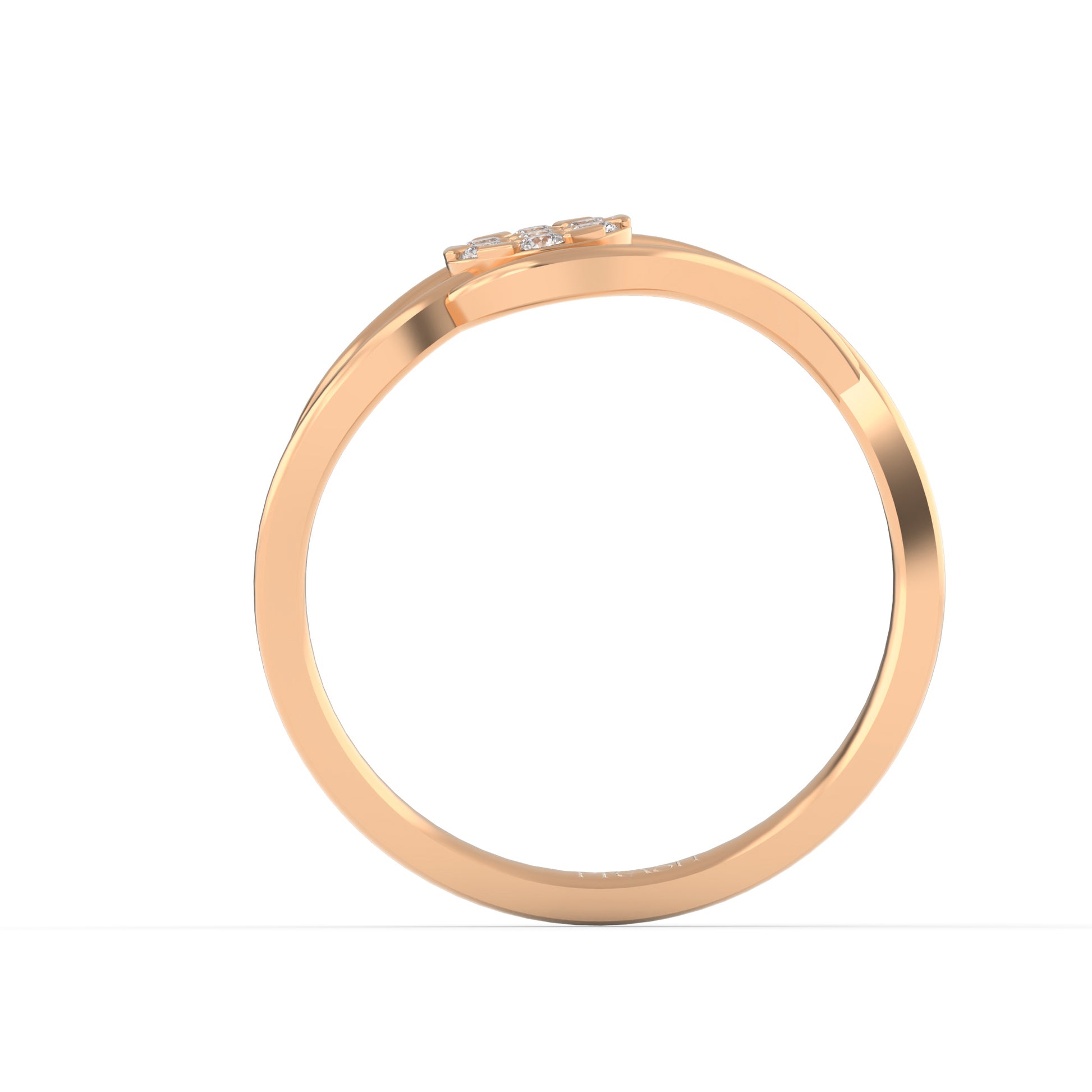 14 Kt Yellow Gold Diamond Ring