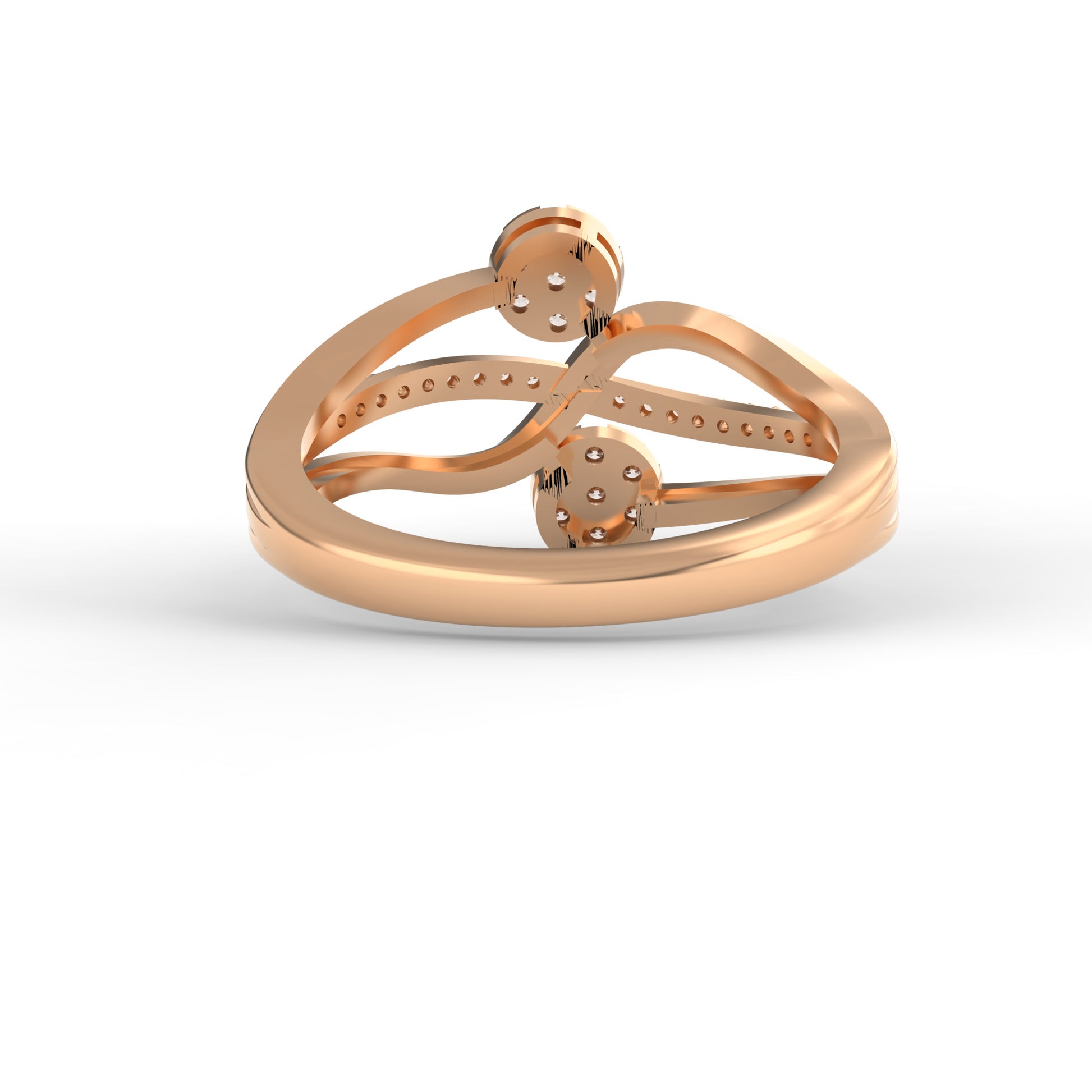 14 Kt Yellow Gold Diamond Ring