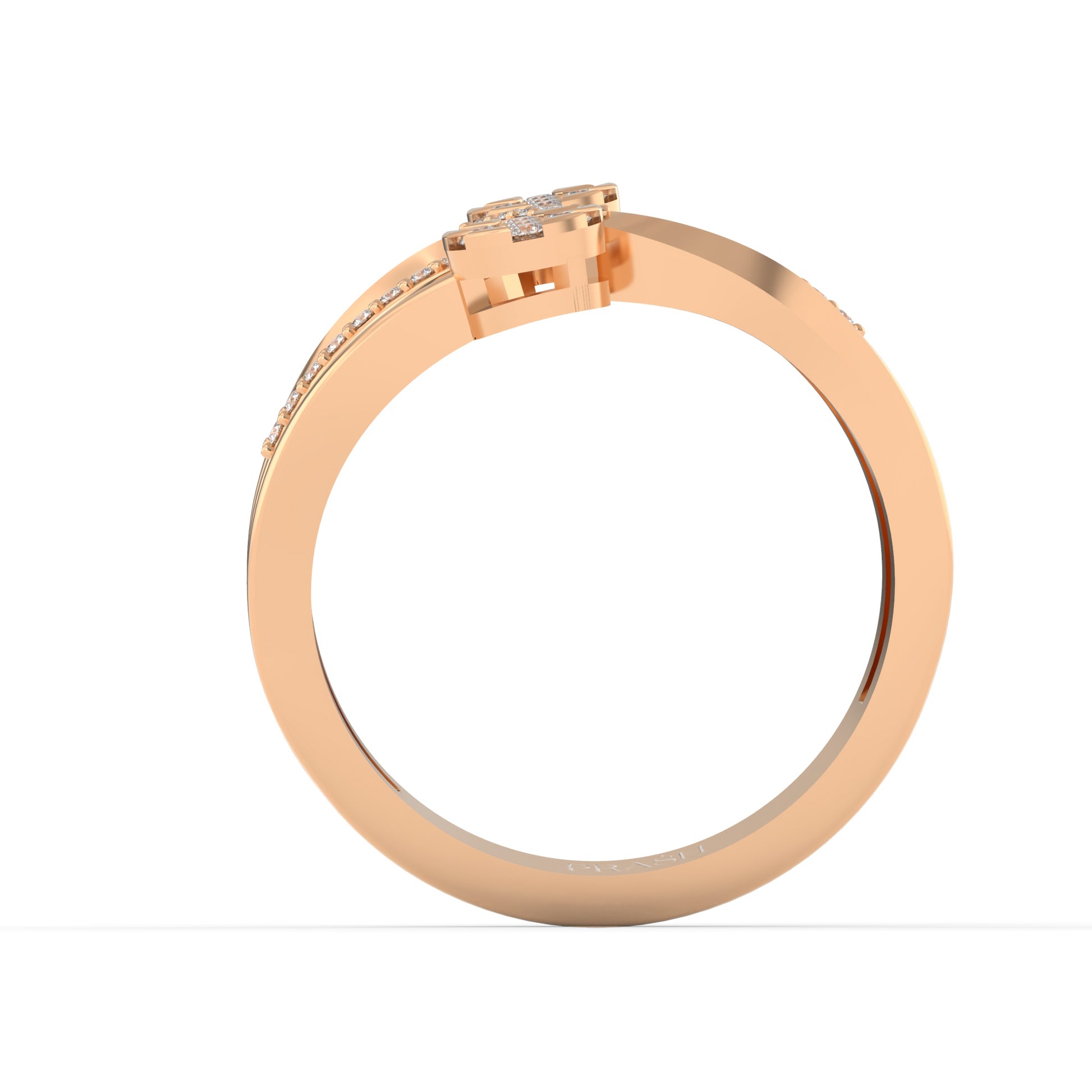14 Kt Yellow Gold Diamond Ring
