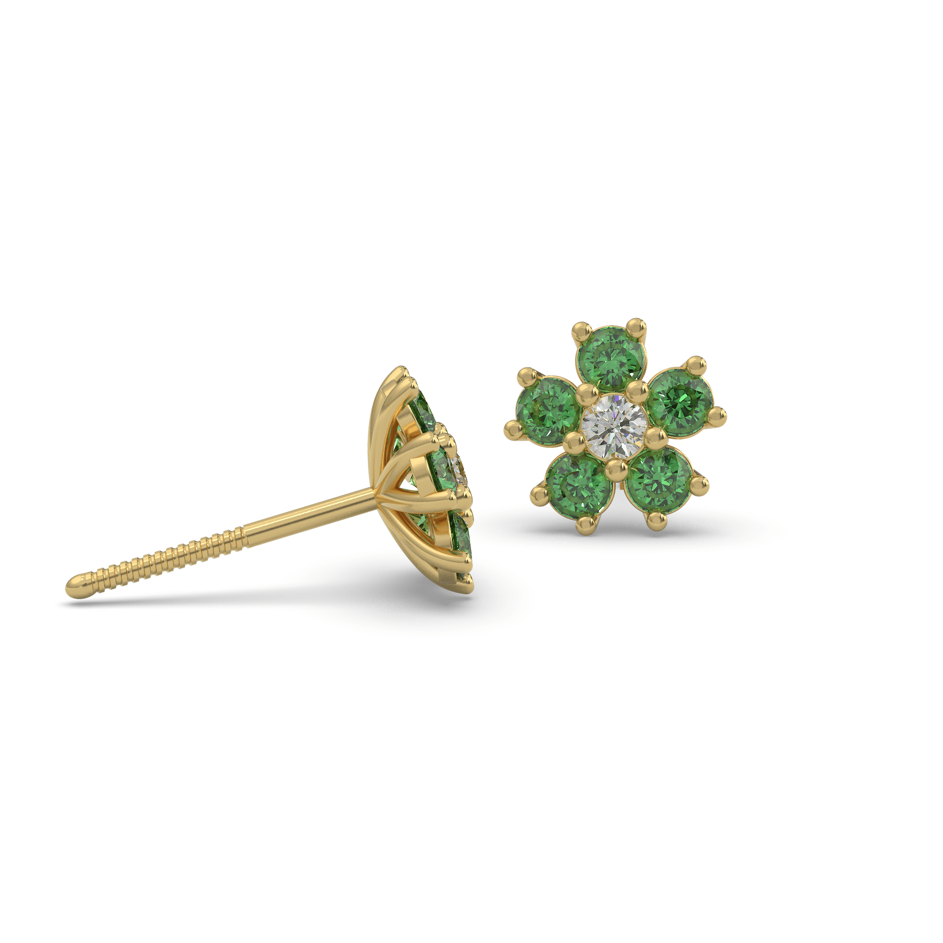 Starry Halo Diamond Earrings