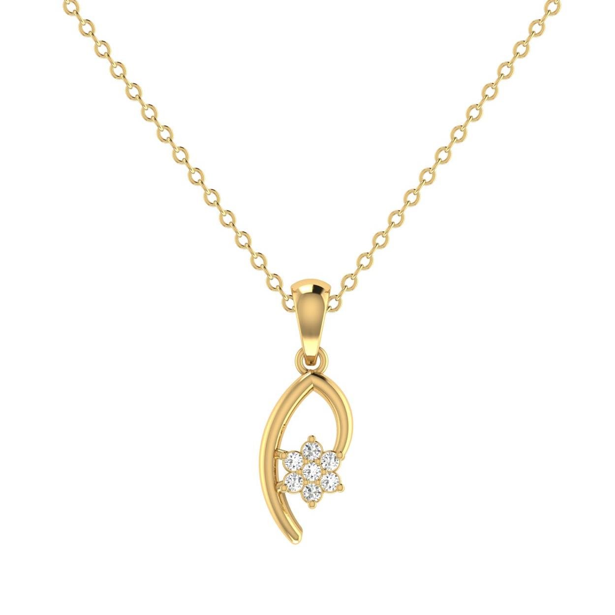 14 Kt Yellow Gold Diamond Charms & Pendants