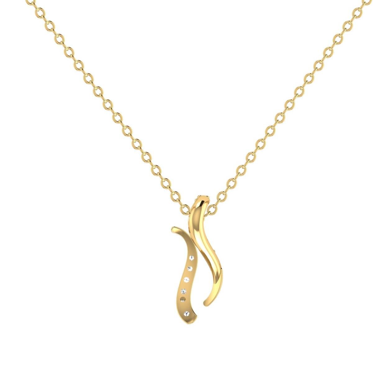 14 Kt Yellow Gold Diamond Charms & Pendants