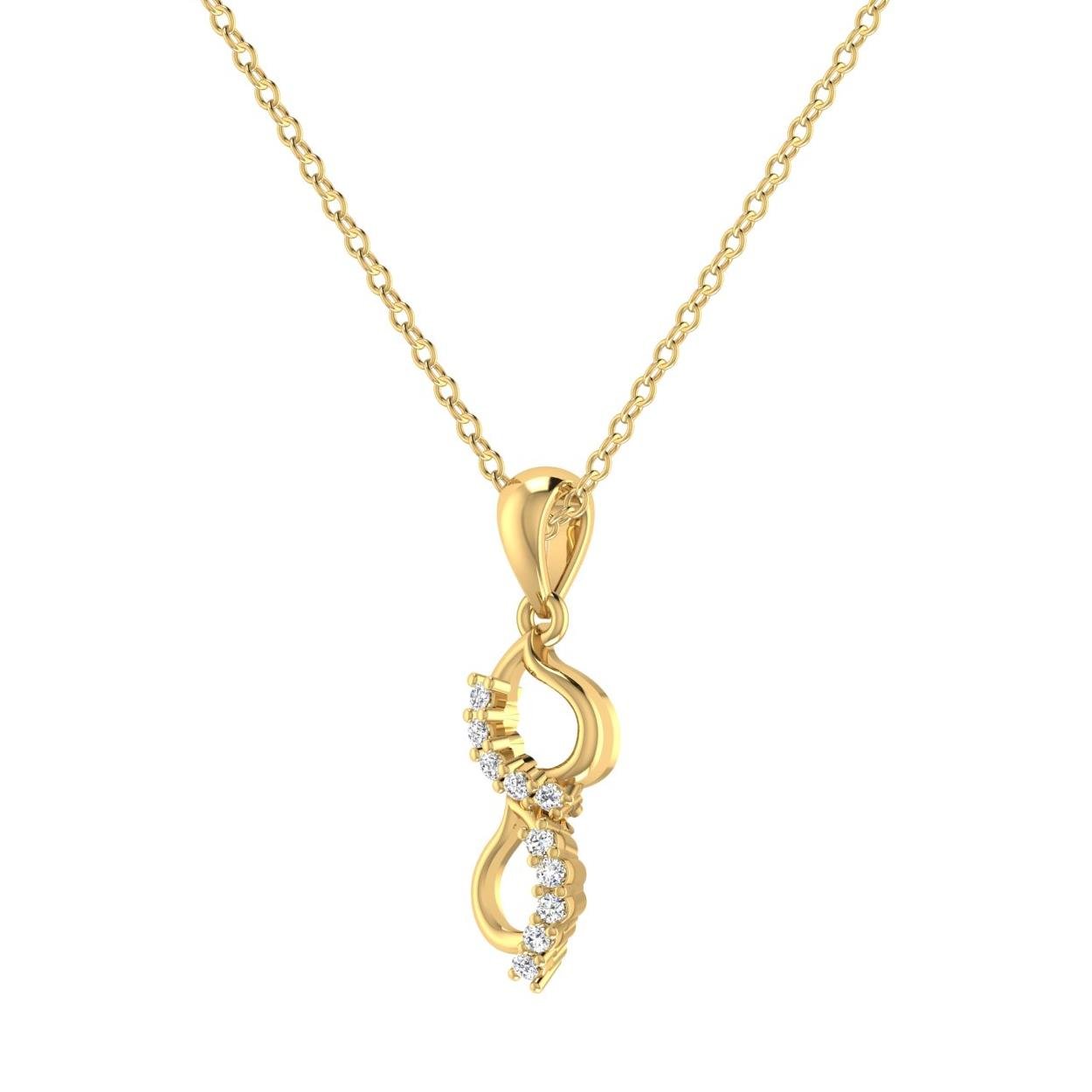 Pear Shaped Diamond Pendant