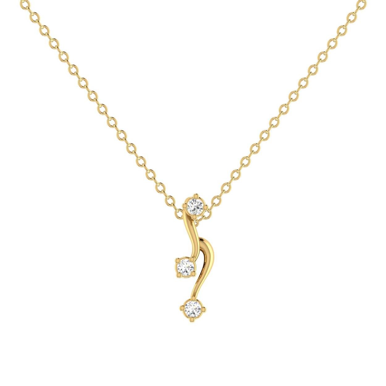 14 Kt Yellow Gold Diamond Charms & Pendants