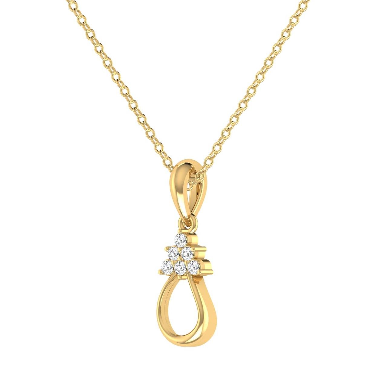 14 Kt Yellow Gold Diamond Charms & Pendants