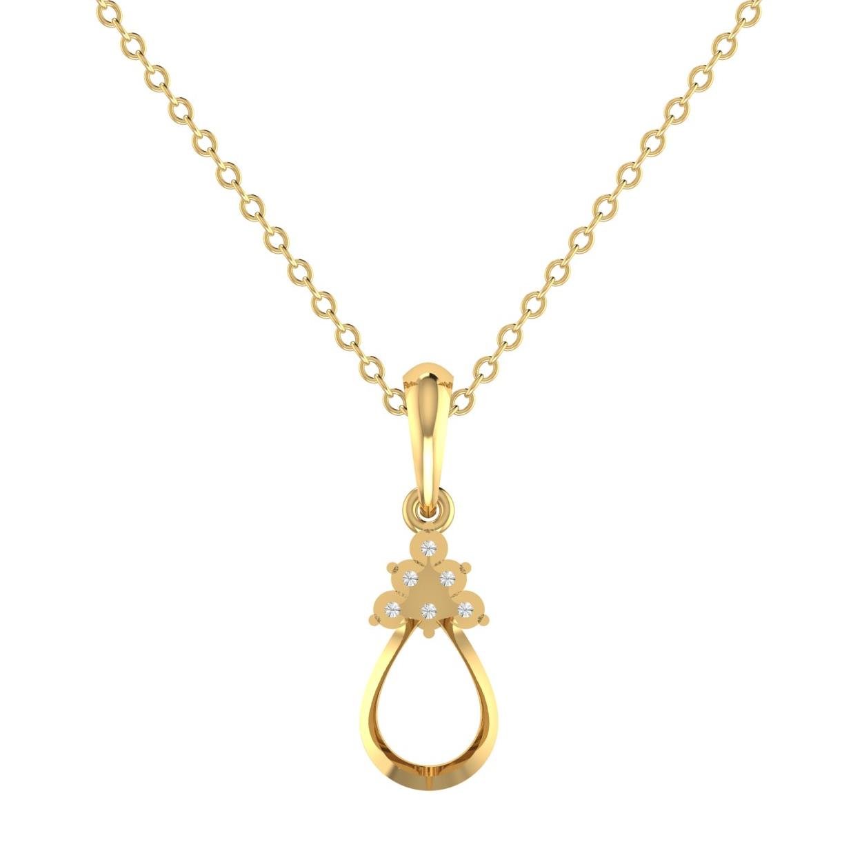 14 Kt Yellow Gold Diamond Charms & Pendants