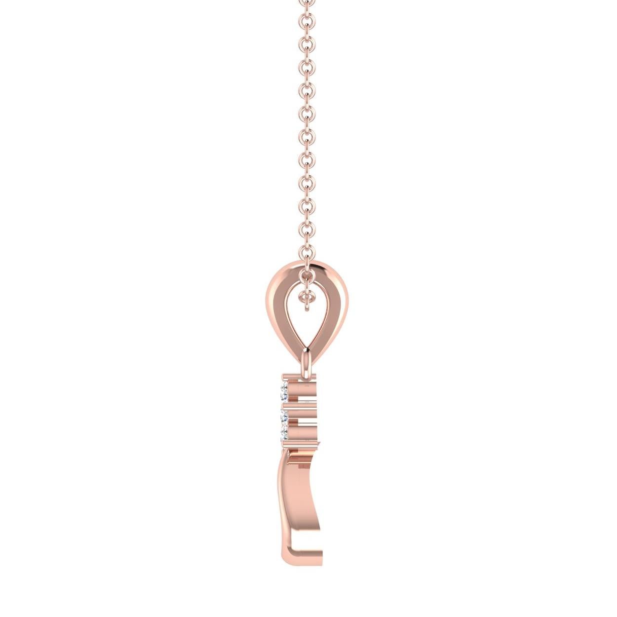14 Kt Yellow Gold Diamond Charms & Pendants
