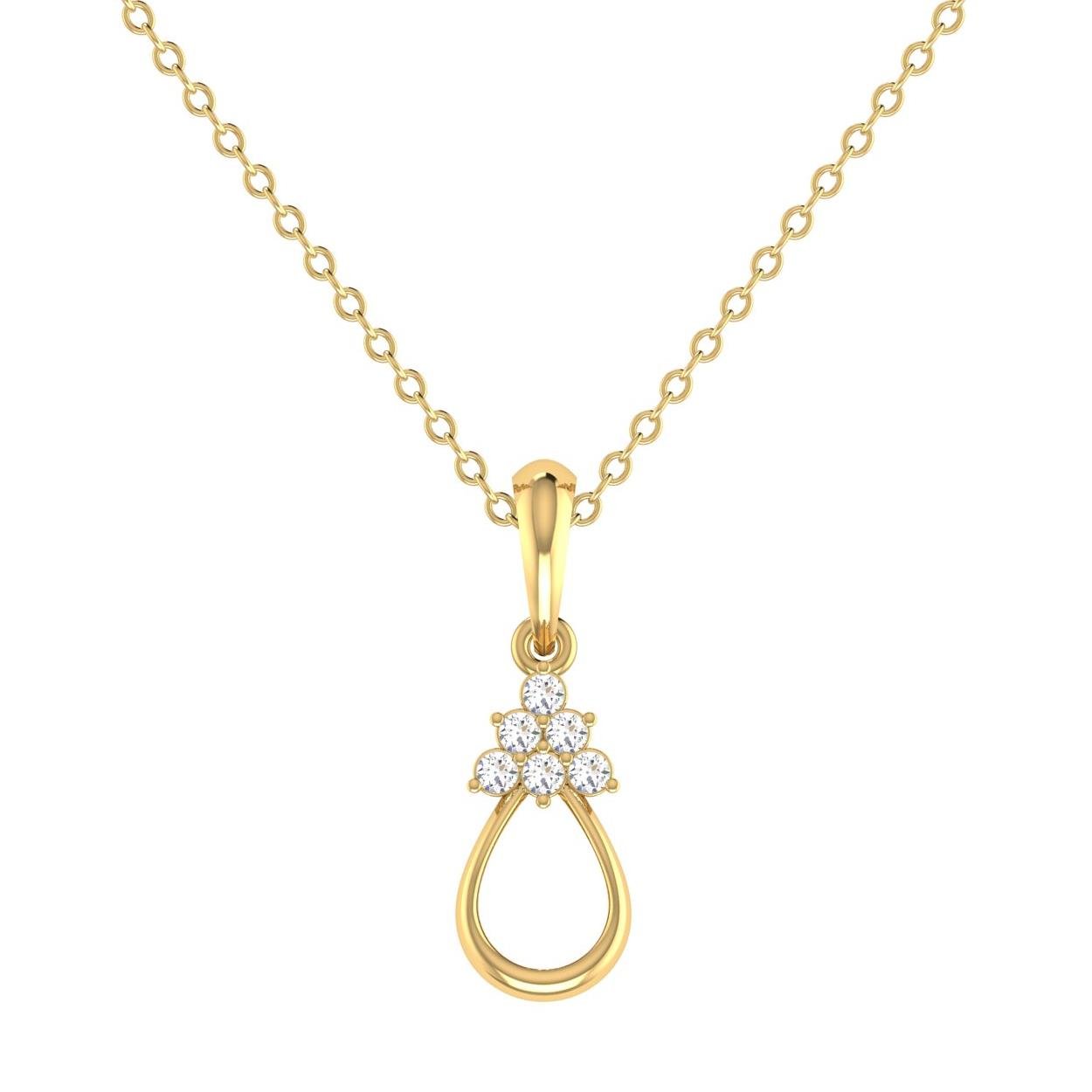 14 Kt Yellow Gold Diamond Charms & Pendants