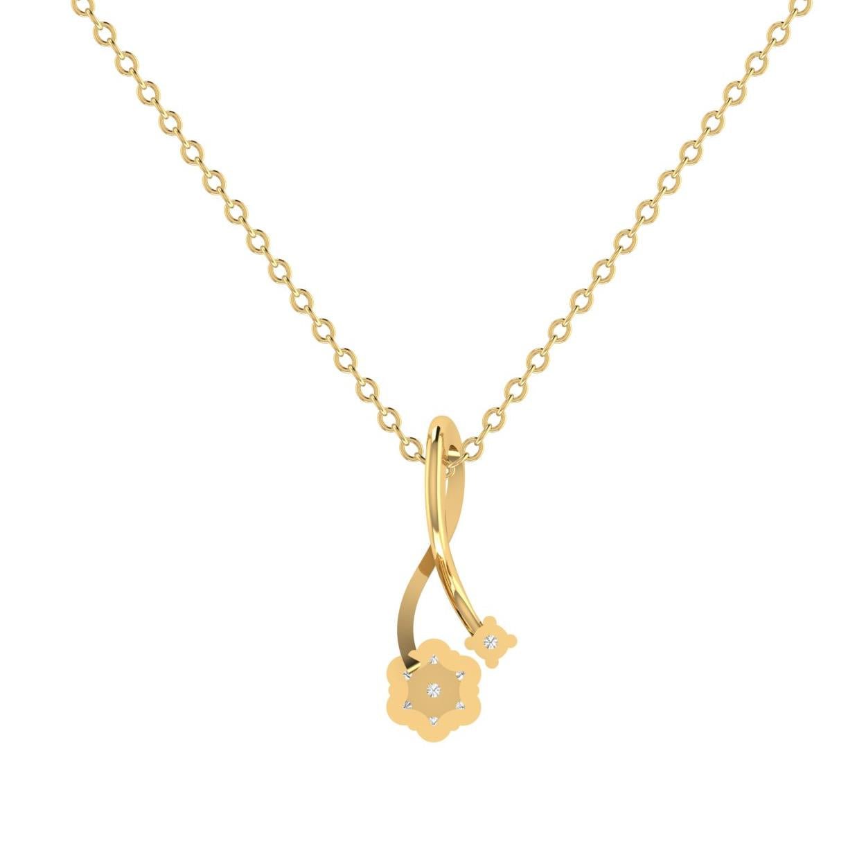 14 Kt Yellow Gold Diamond Charms & Pendants