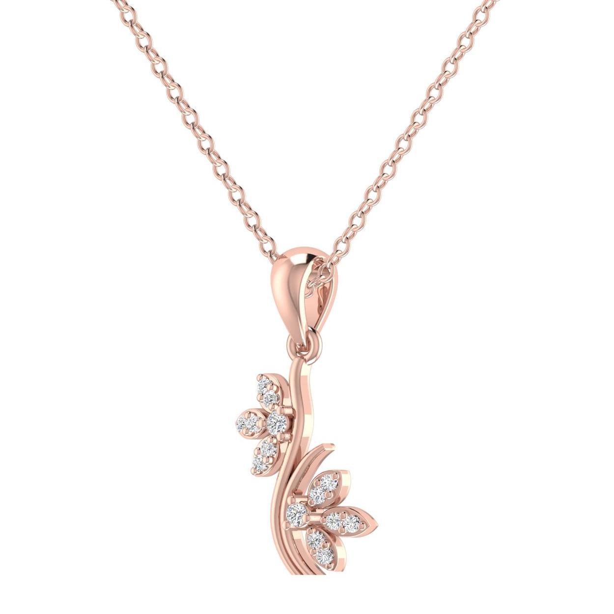 14 Kt Yellow Gold Diamond Charms & Pendants